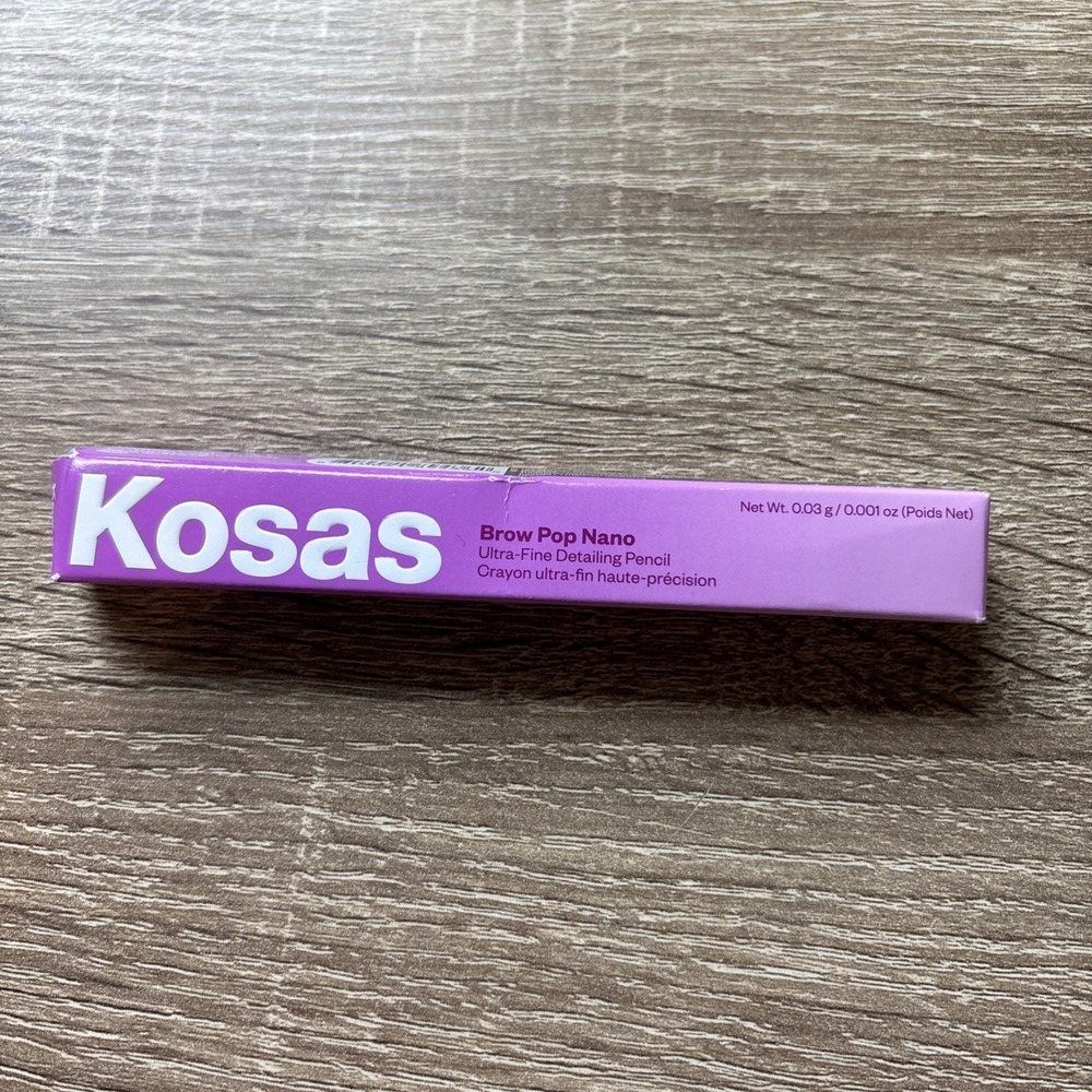 NIB KOSAS Brow Pop Nano Ultra-Fine Detailing Pencil BROWN BLACK